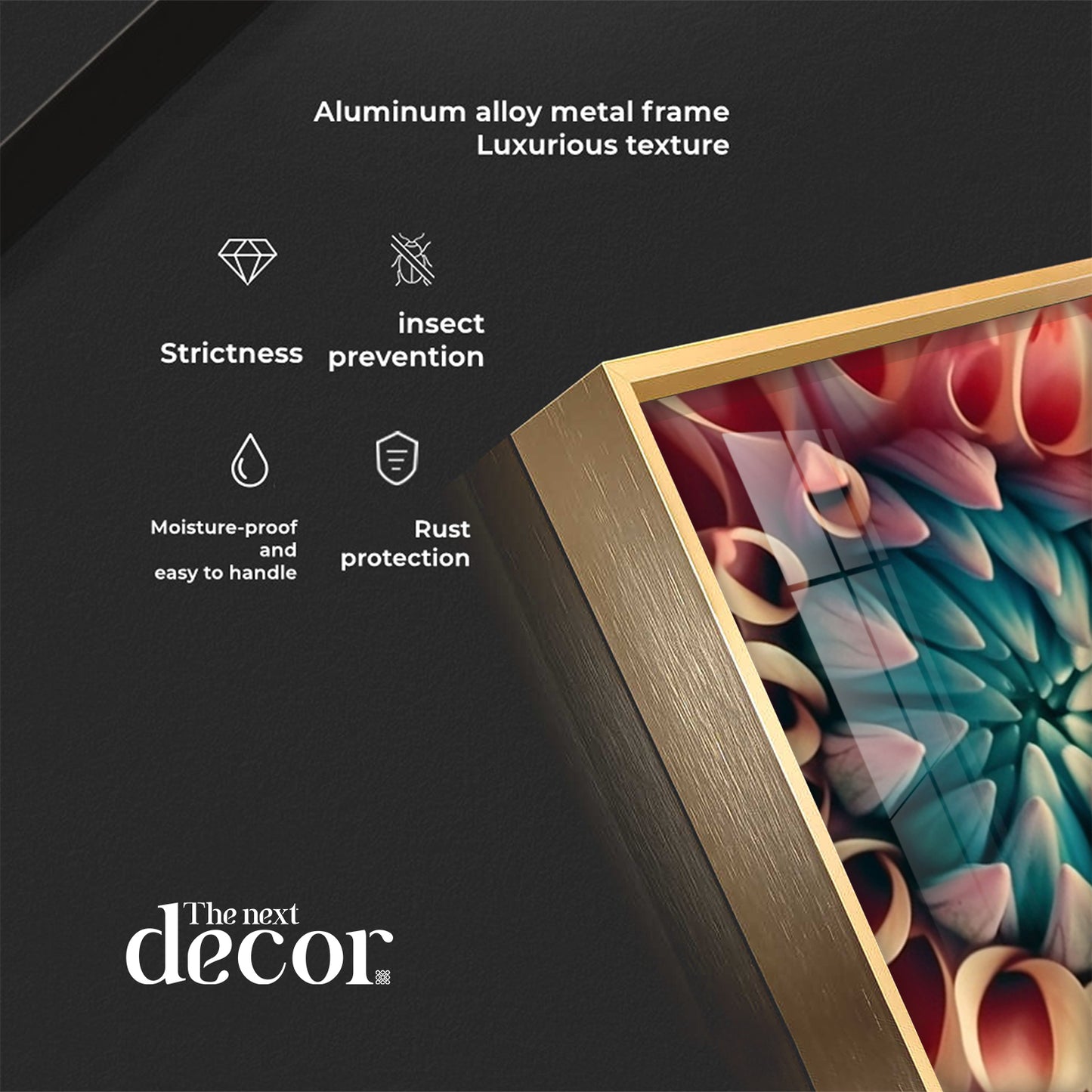 Floral Dreamscape Glass Finish Vertical Wall Art