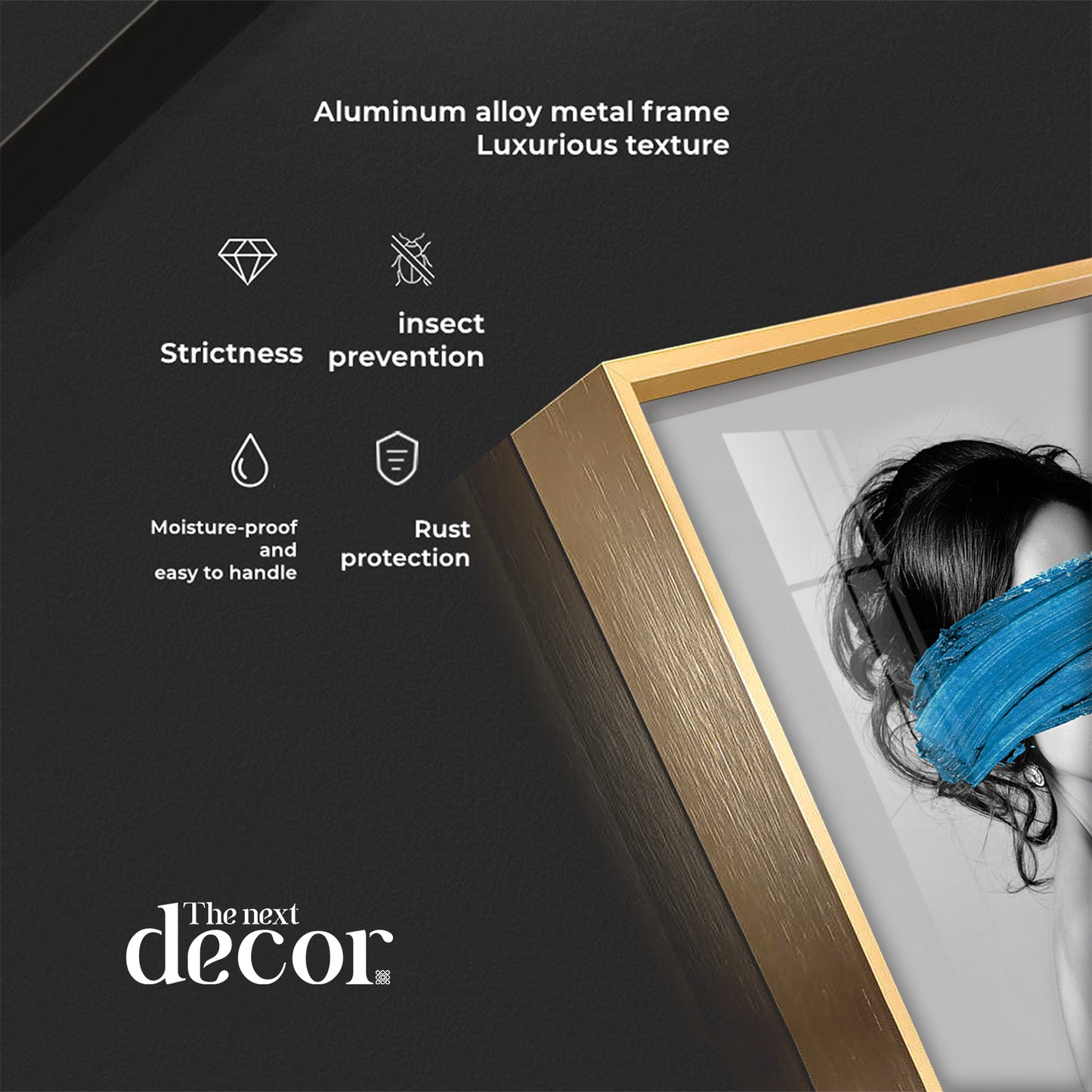 Dream Blur Modern Expression Glass Finish Vertical Wall Art