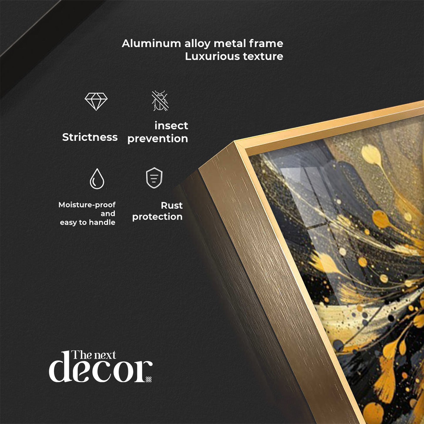 Abstract Two Peacock Looking Each Other Glass Finish Horizontal Wall Art