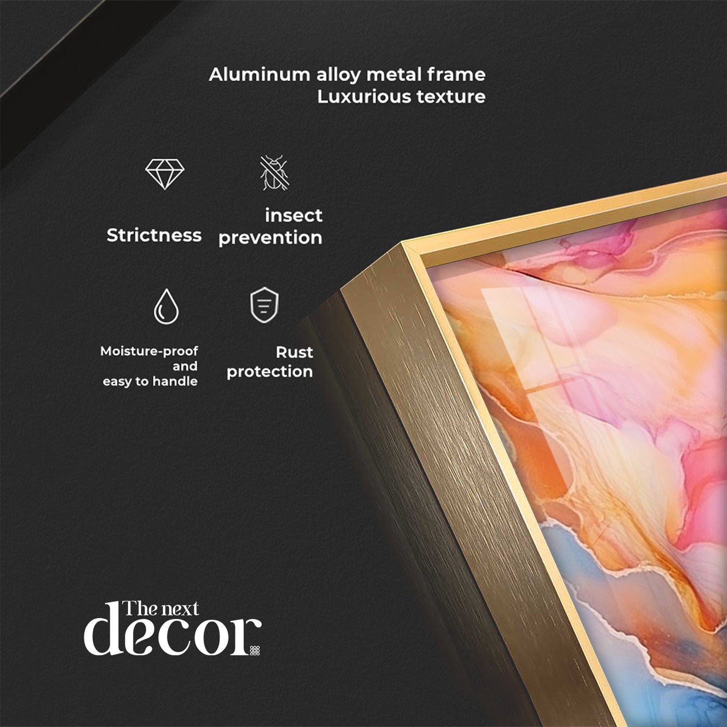 Dreamwave Delight Glass Finish Vertical Wall Art