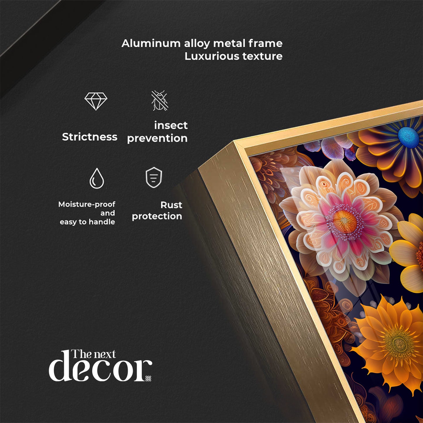 Garden of Dreams Glass Finish Vertical Wall Art