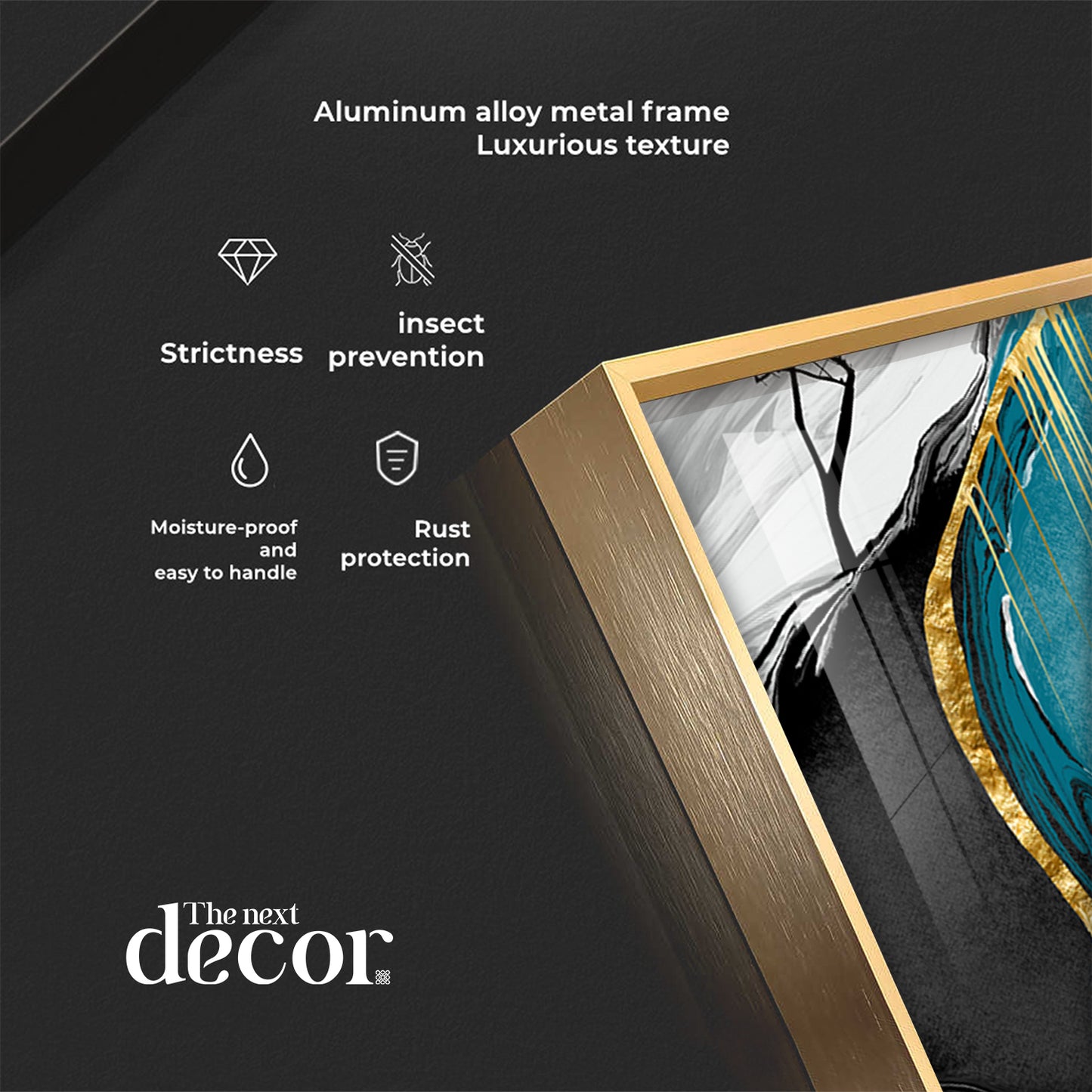 Artistry Abode Glass Finish Vertical Wall Art
