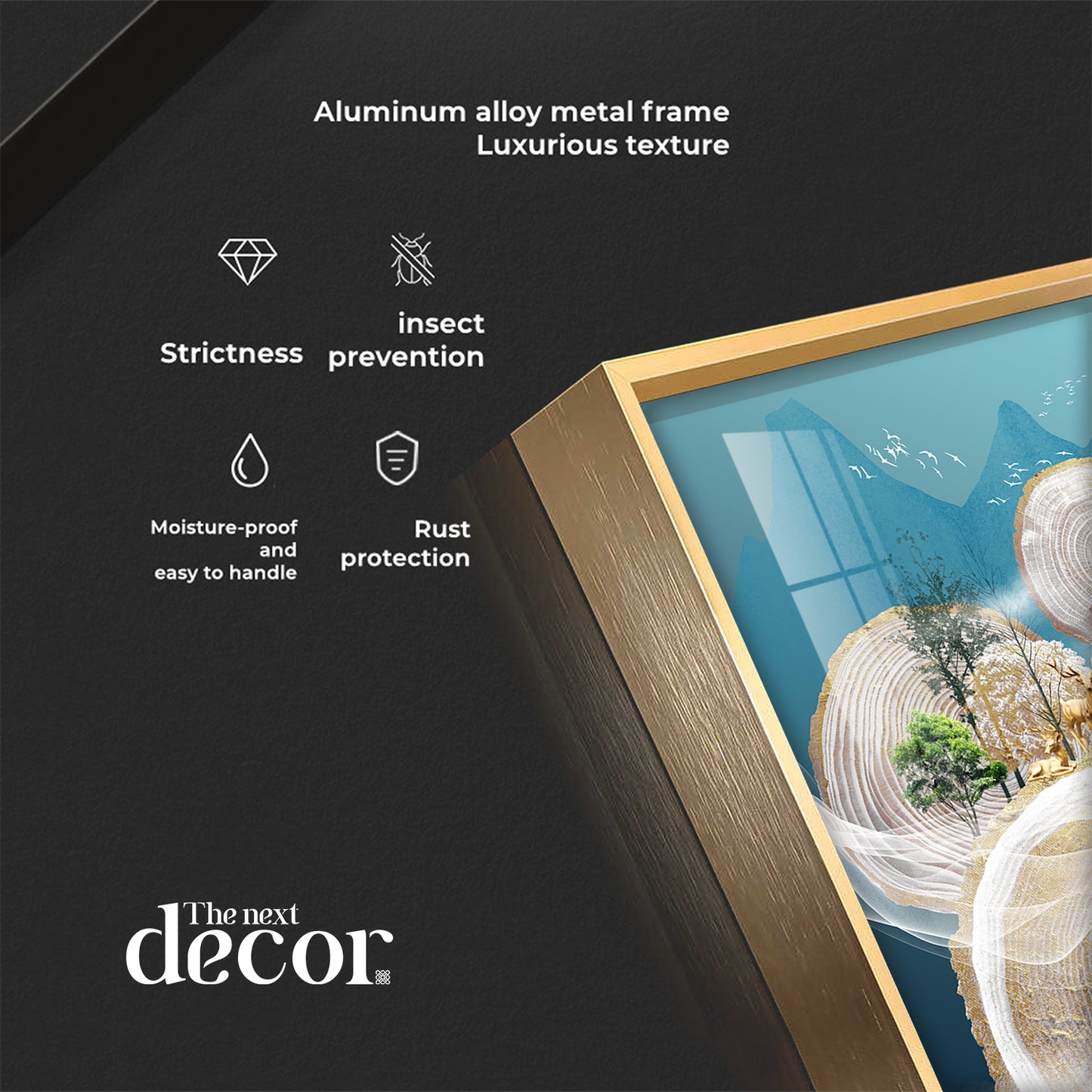 Ethereal Landscapes Glass Finish Vertical Wall Art