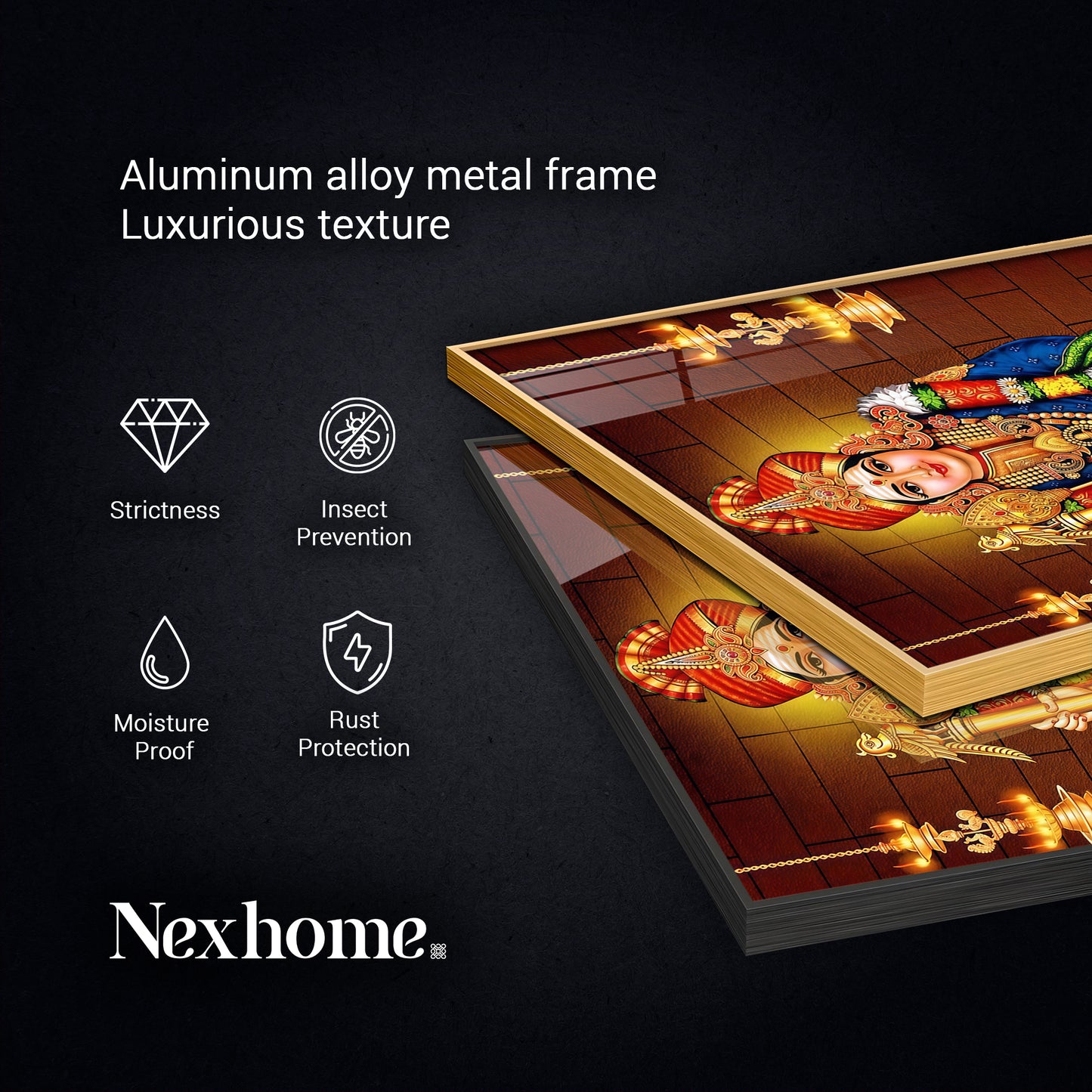 Divine Lord Murugan Spiritual Glass Finish Wall Art