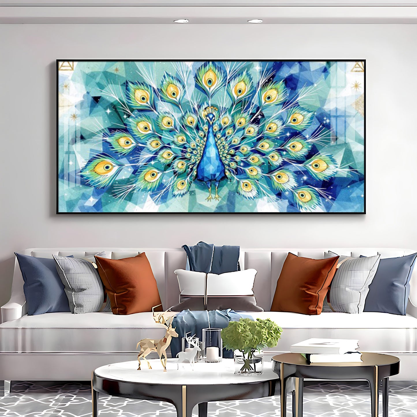 Train Rattling Glass Finish Horizontal Wall Art