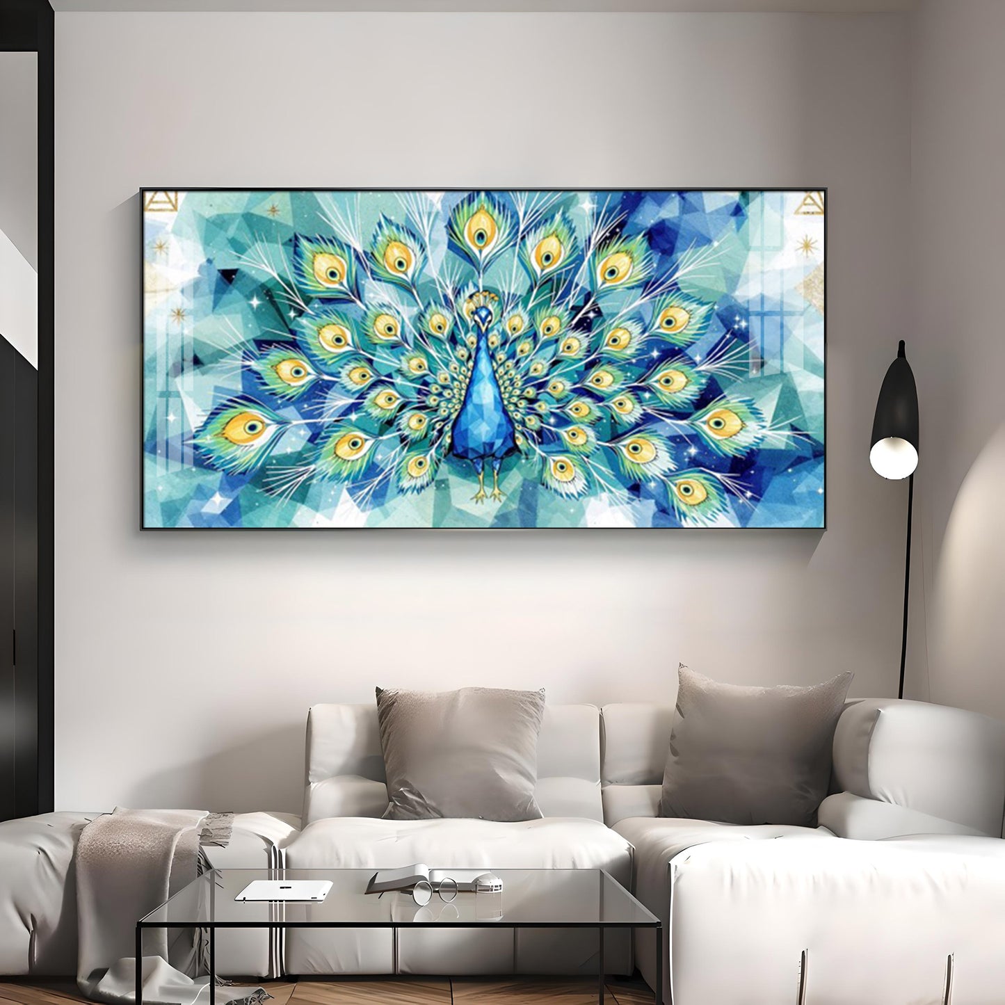 Train Rattling Glass Finish Horizontal Wall Art