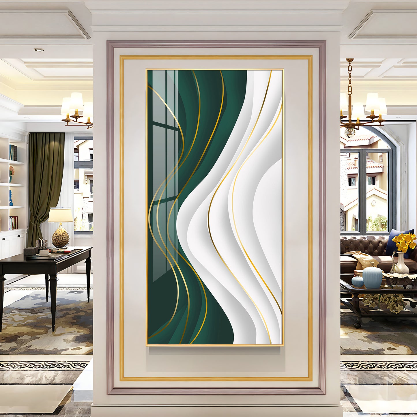 Ethereal Expressions Glass Finish Vertical Wall Art