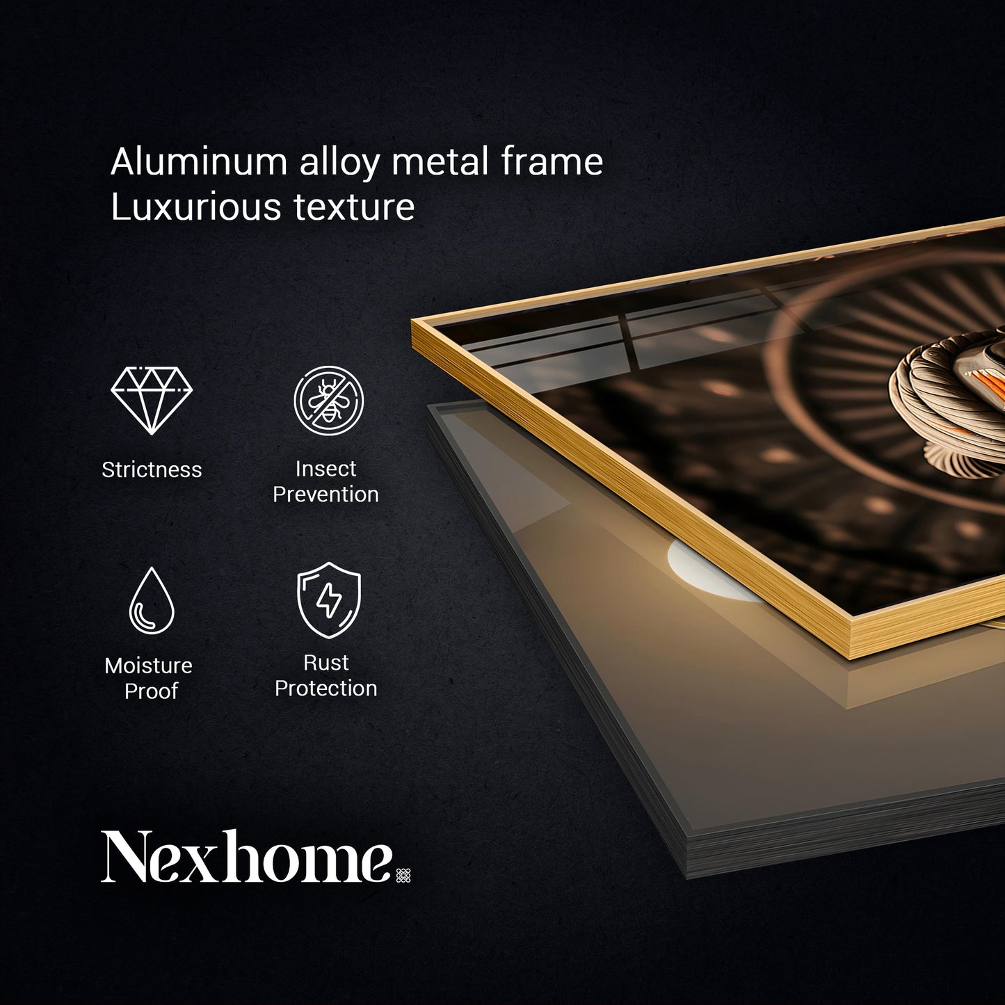 Chhatrapati Shivaji Maharaj Ji Glass Finish Vertical Wall Art