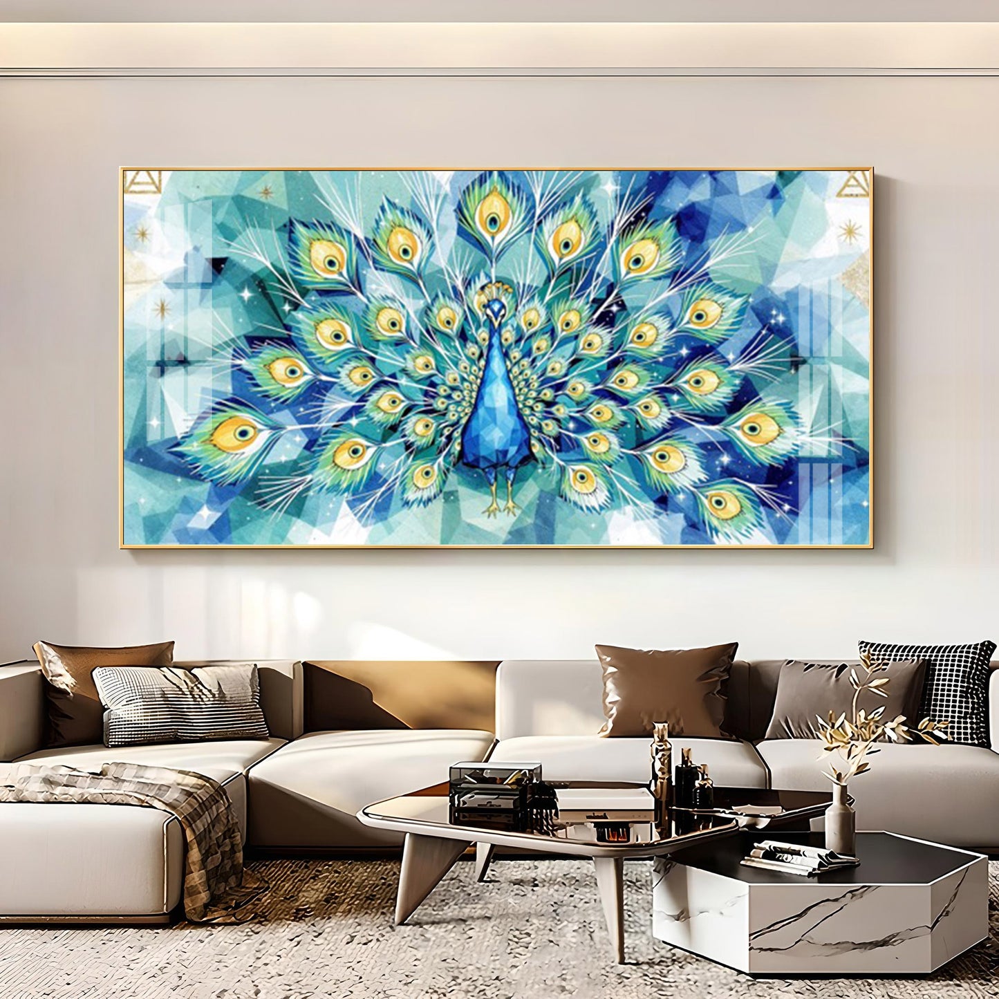 Train Rattling Glass Finish Horizontal Wall Art