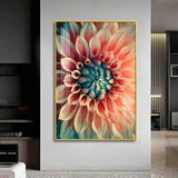 Floral Dreamscape Glass Finish Vertical Wall Art