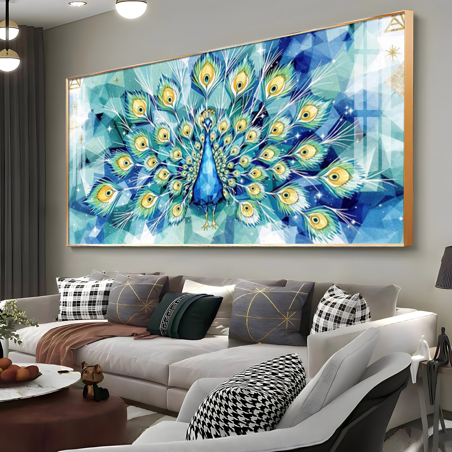 Train Rattling Glass Finish Horizontal Wall Art