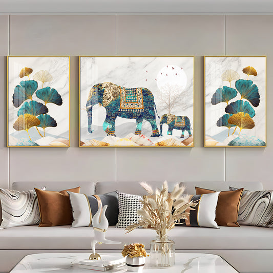 Gentle Giant Art Glass Finish Wall Art (Set Of 3)