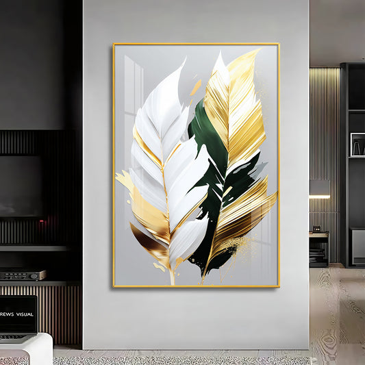 Whispers of Nature Glass Finish Vertical Wall Art