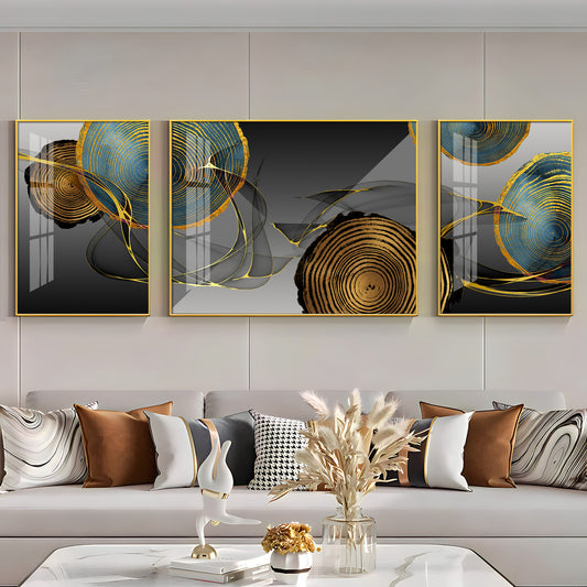 Wallscape Trio Glass Finish Wall Art (Set Of 3)