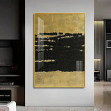 Midnight Elegance Glass Finish Vertical Wall Art
