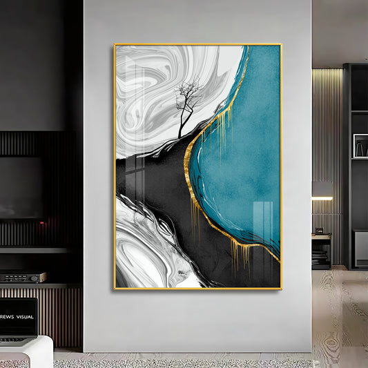 Artistry Abode Glass Finish Vertical Wall Art