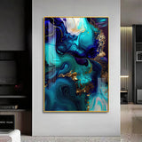 Oceanic Dreams Glass Finish Vertical Wall Art
