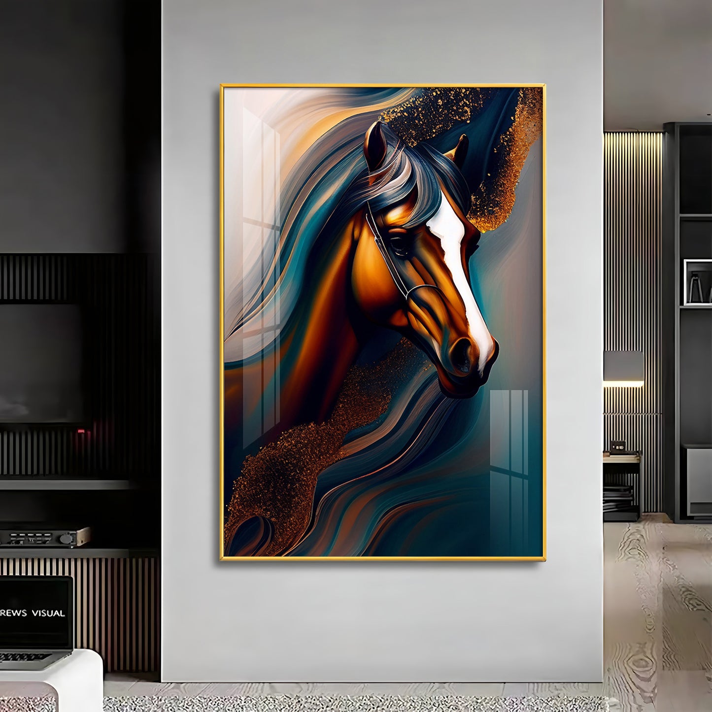 Whispers of the Wild Horse Glass Finish Wall Art
