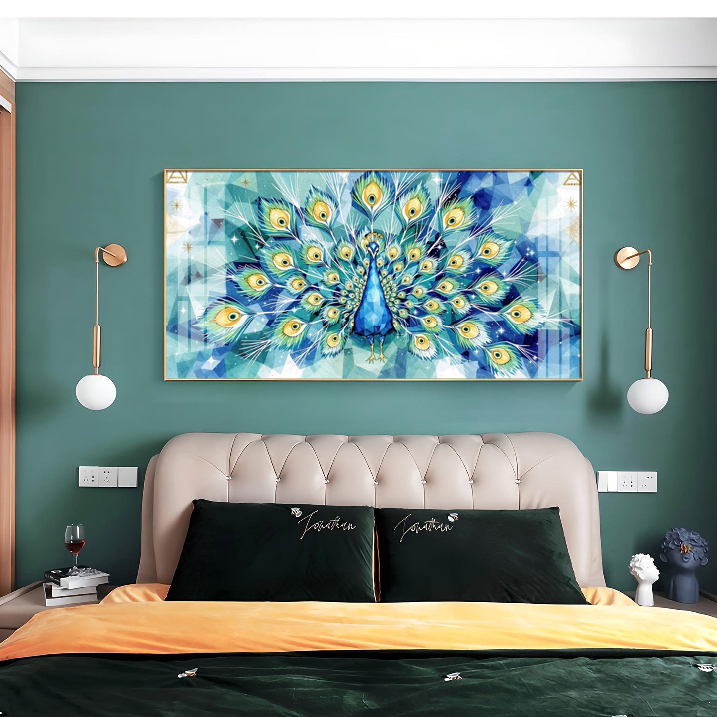 Train Rattling Glass Finish Horizontal Wall Art