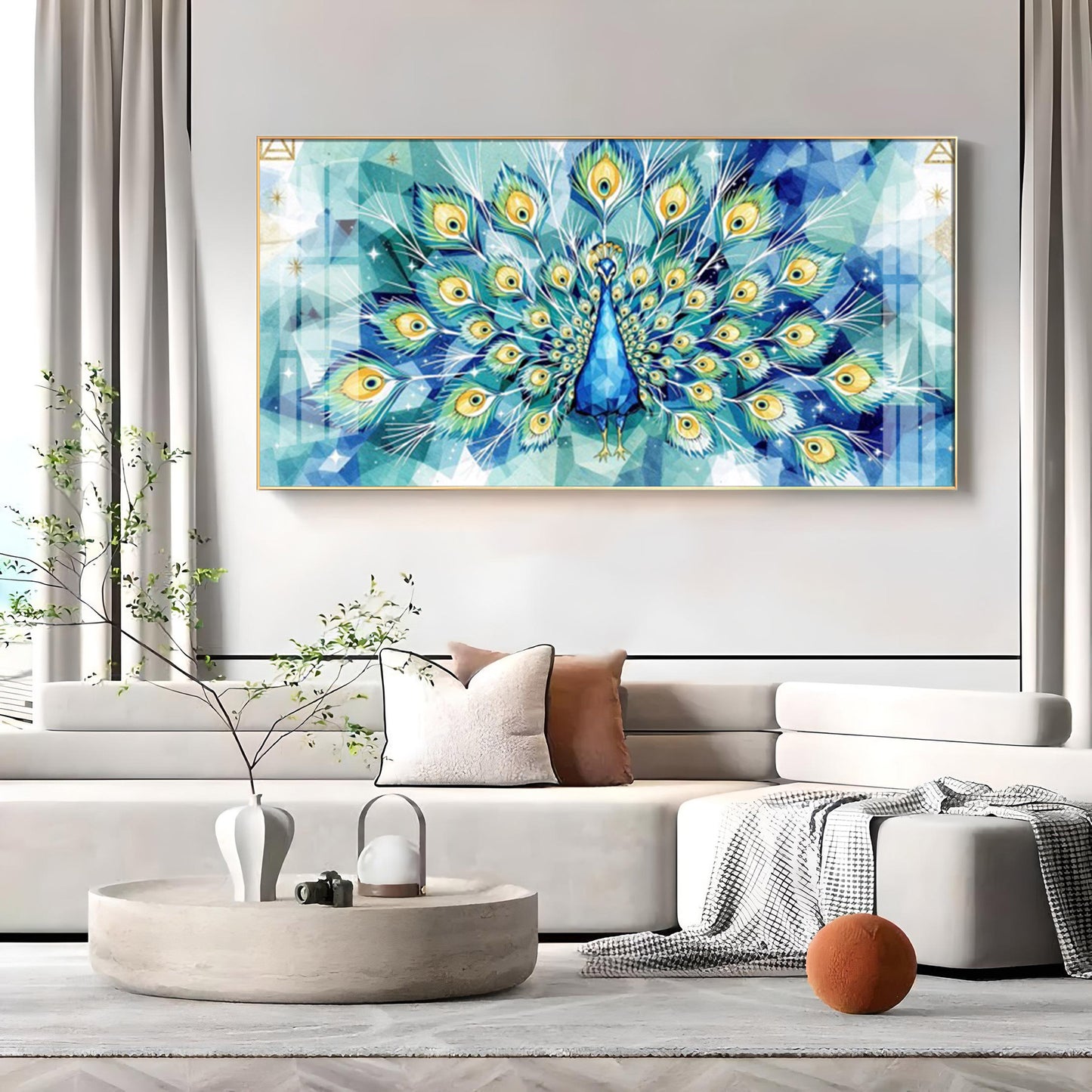 Train Rattling Glass Finish Horizontal Wall Art