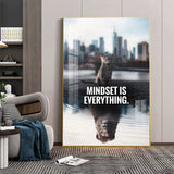 Mindset Masterpiece Glass Finish Vertical Wall Art