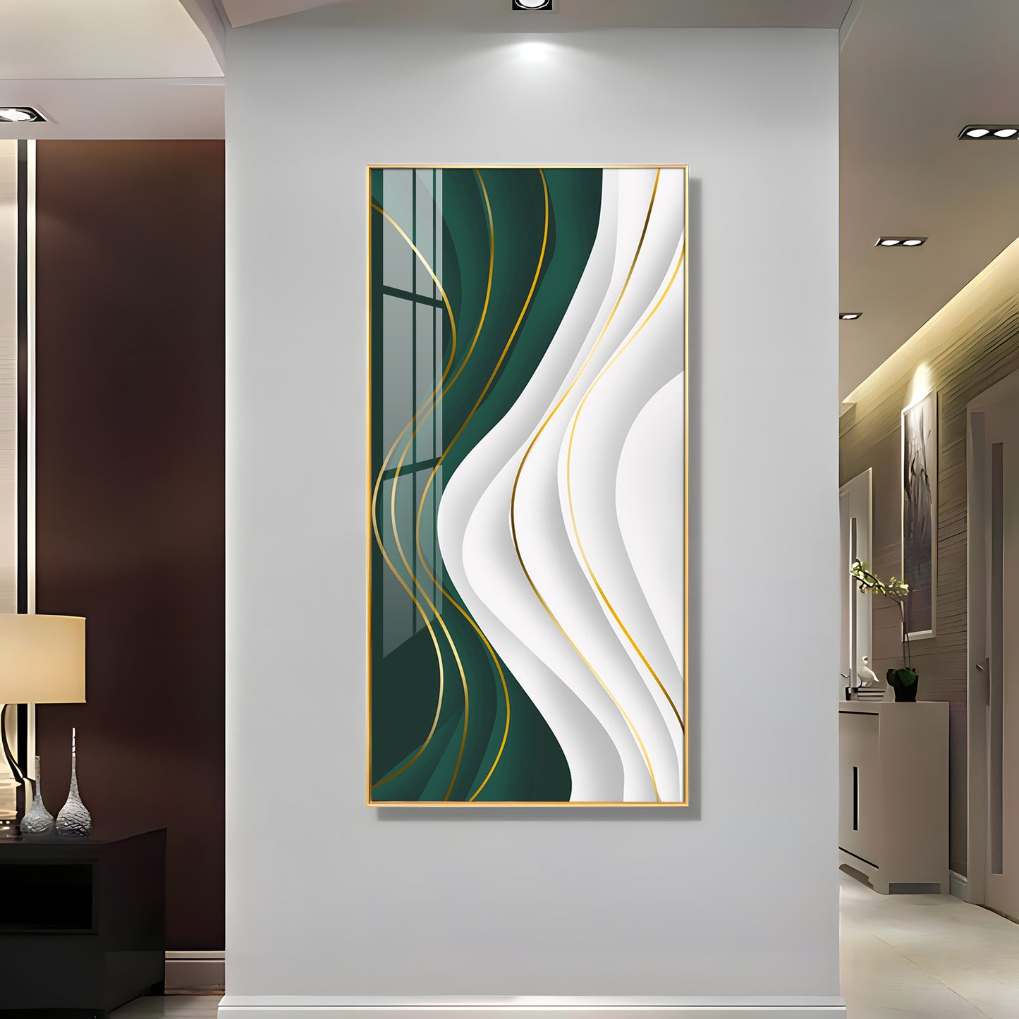 Ethereal Expressions Glass Finish Vertical Wall Art