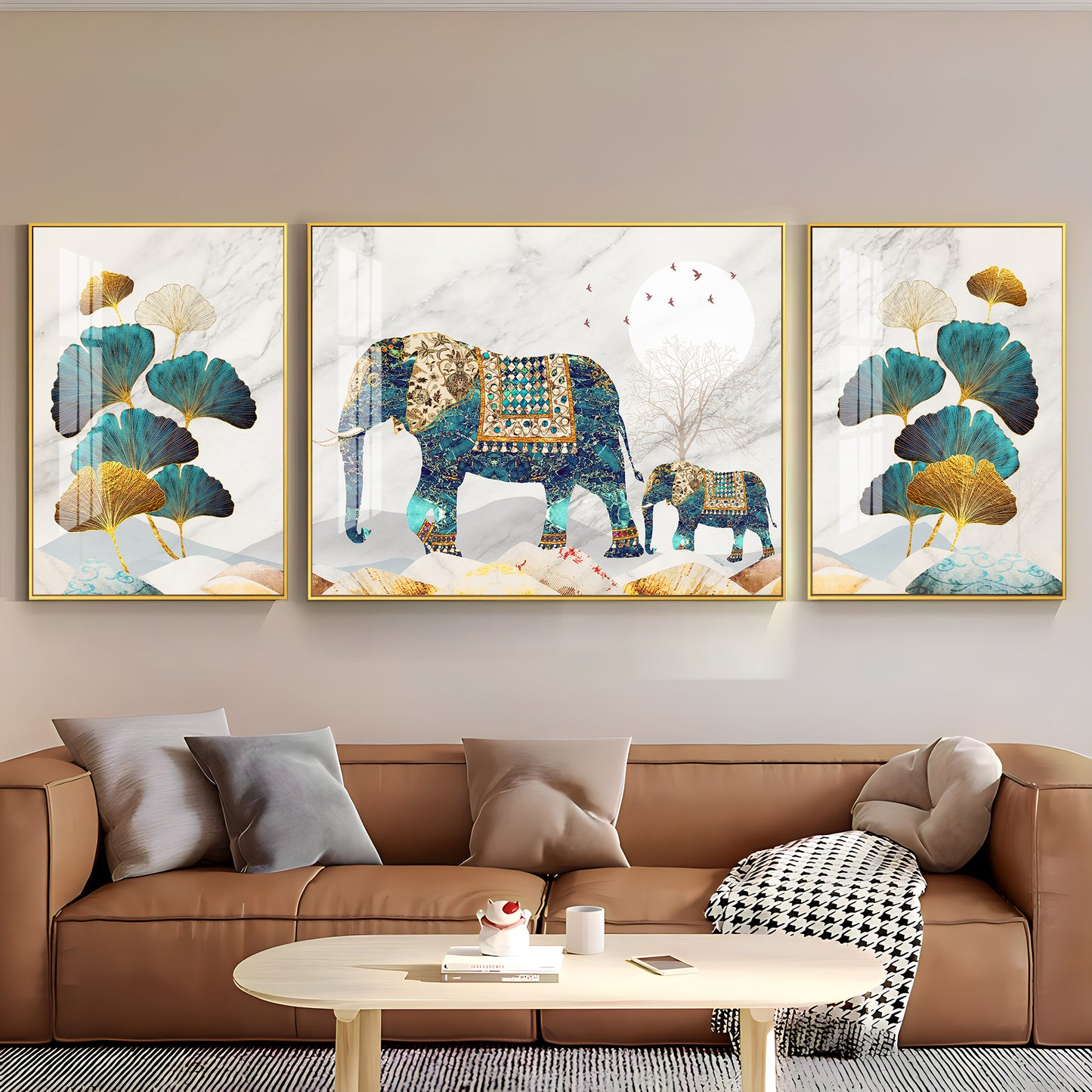 Gentle Giant Art Glass Finish Wall Art (Set Of 3)
