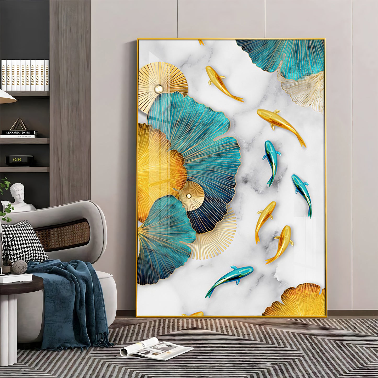 Floral Harmony Sunlit Blooms Glass Finish Vertical Wall Art