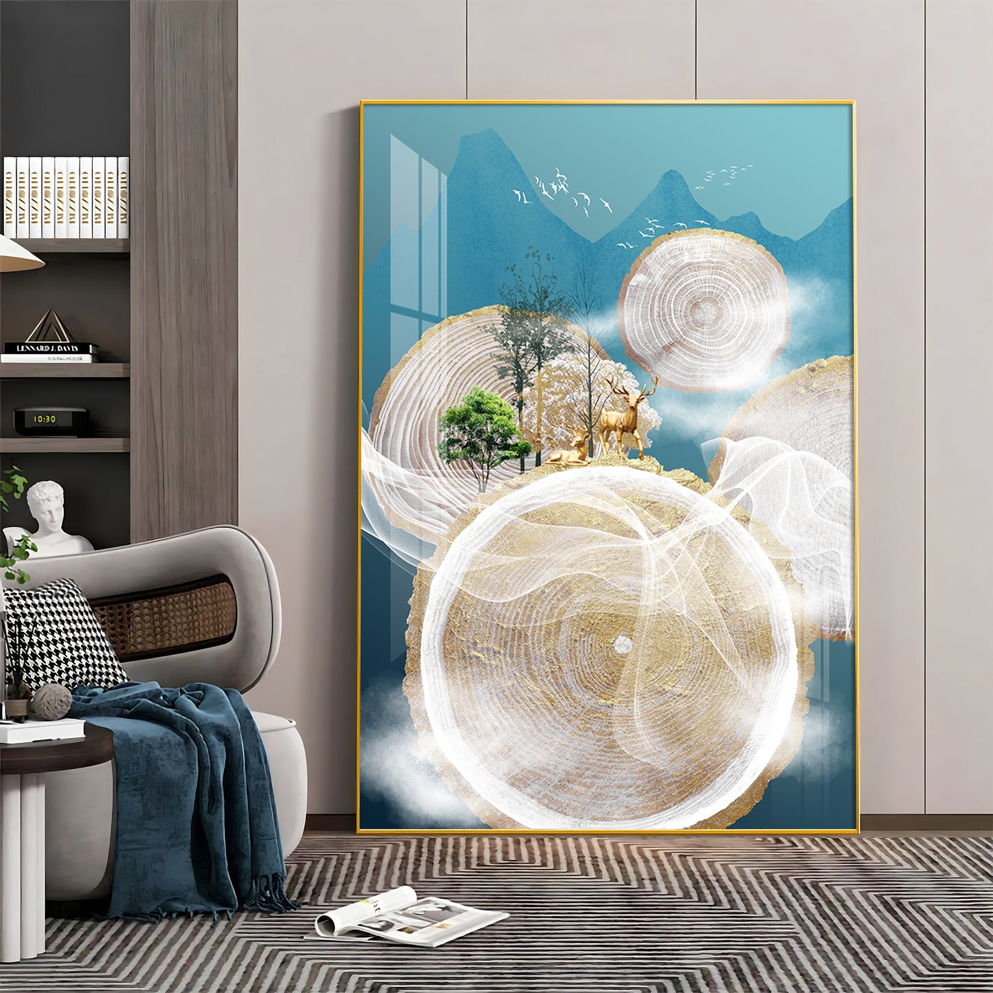 Ethereal Landscapes Glass Finish Vertical Wall Art