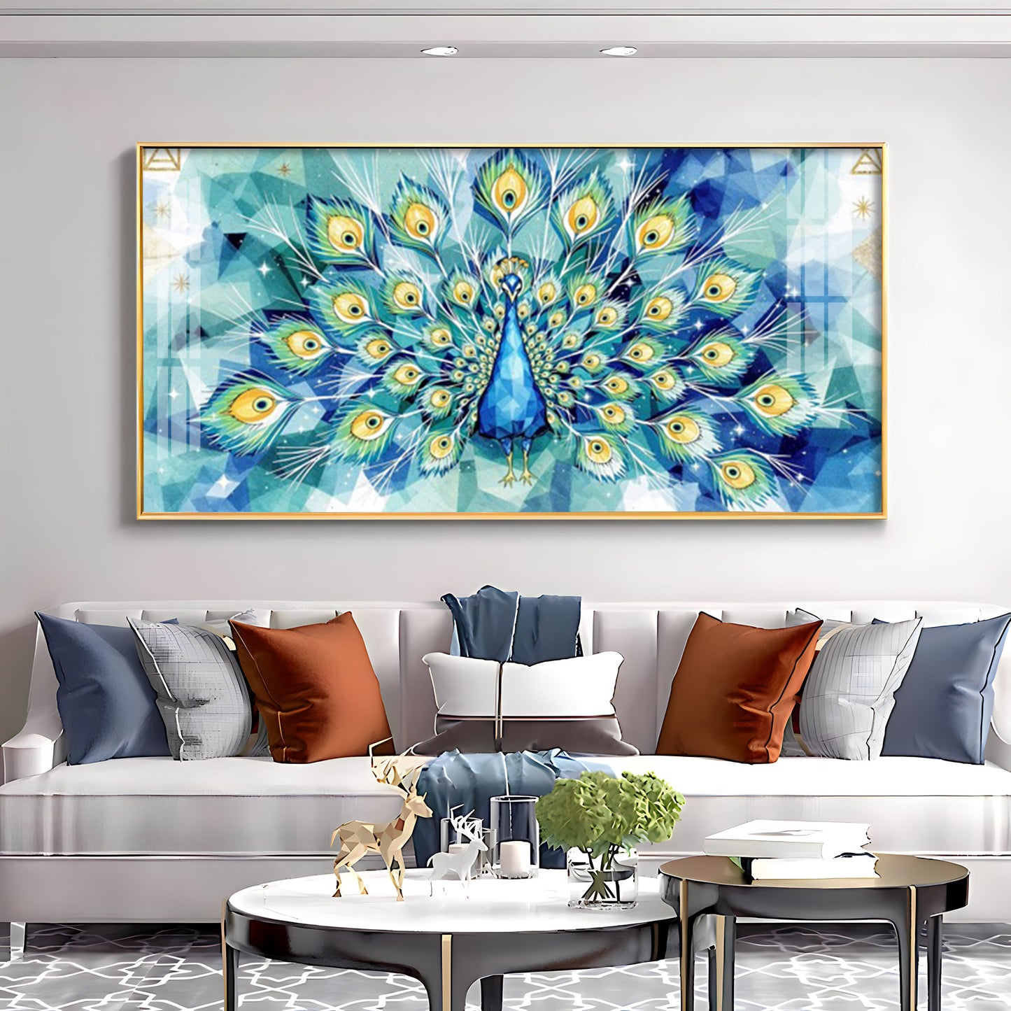 Train Rattling Glass Finish Horizontal Wall Art