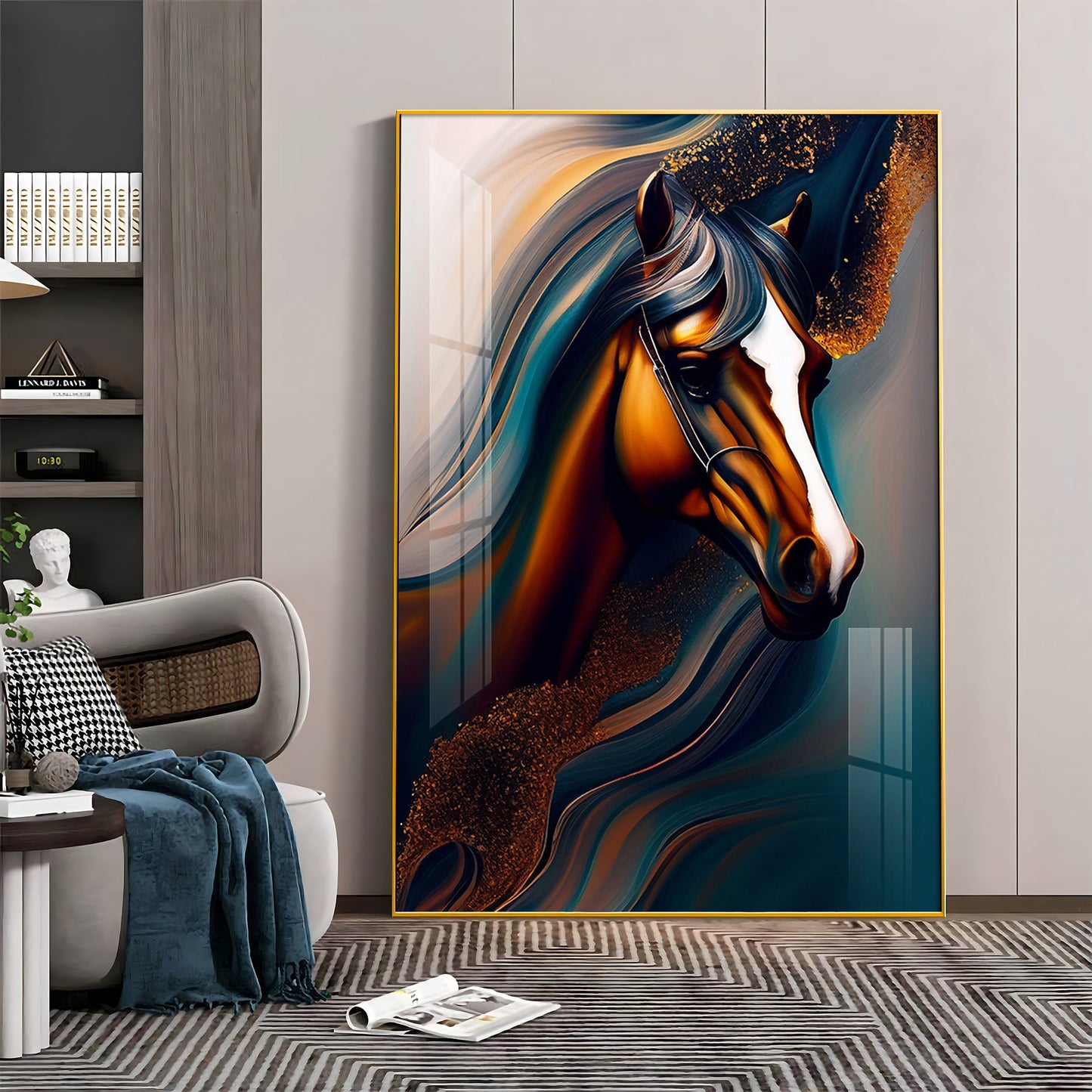 Whispers of the Wild Horse Glass Finish Wall Art