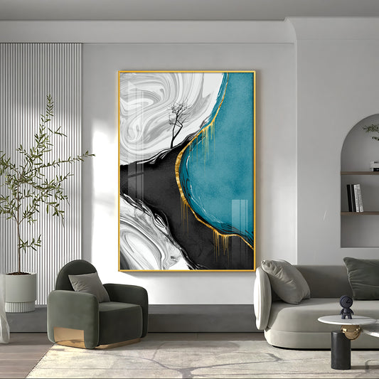 Artistry Abode Glass Finish Vertical Wall Art