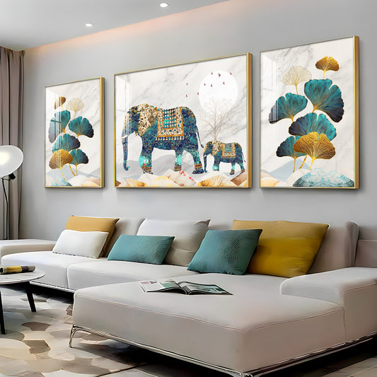 Gentle Giant Art Glass Finish Wall Art (Set Of 3)