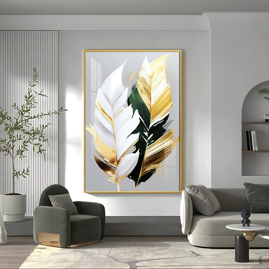 Whispers of Nature Glass Finish Vertical Wall Art
