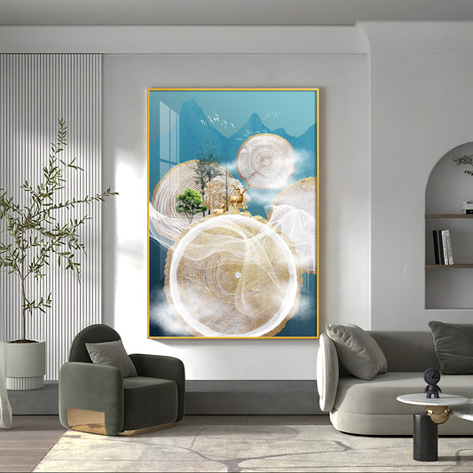 Ethereal Landscapes Glass Finish Vertical Wall Art