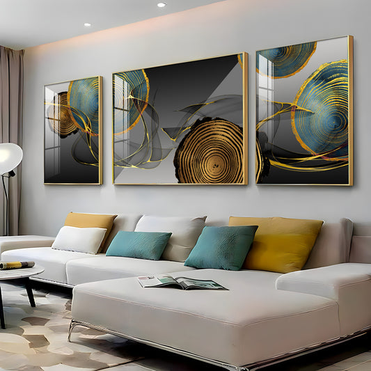 Wallscape Trio Glass Finish Wall Art (Set Of 3)