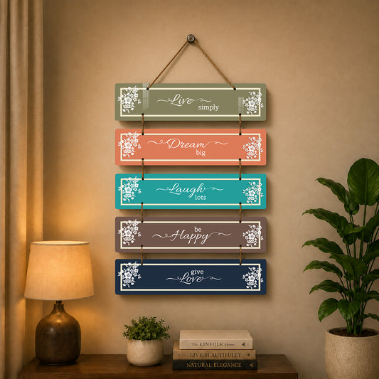 Motivational Quote Wooden Wall Haging