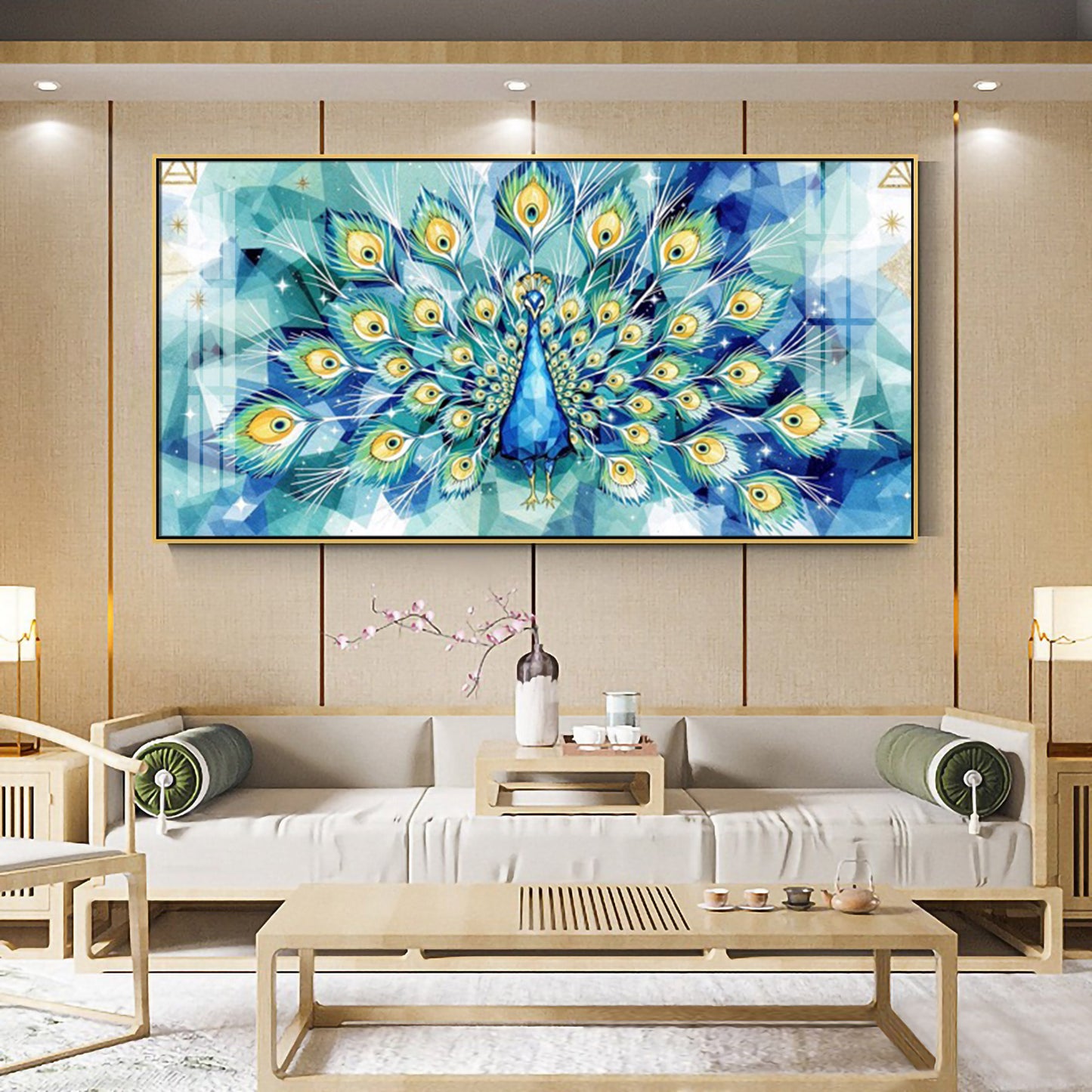 Train Rattling Glass Finish Horizontal Wall Art