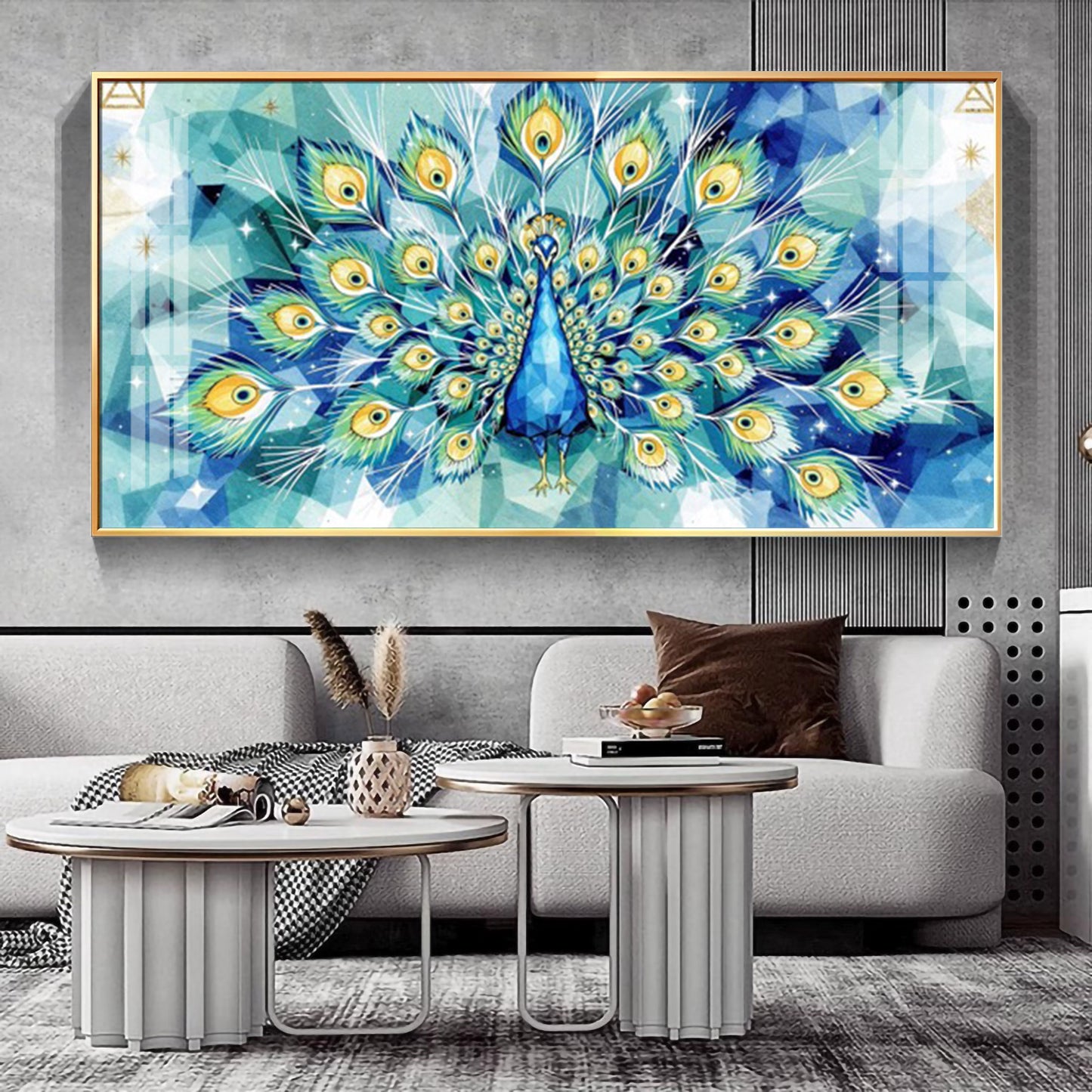Train Rattling Glass Finish Horizontal Wall Art