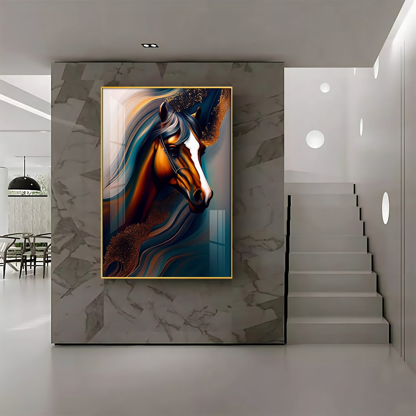 Whispers of the Wild Horse Glass Finish Wall Art