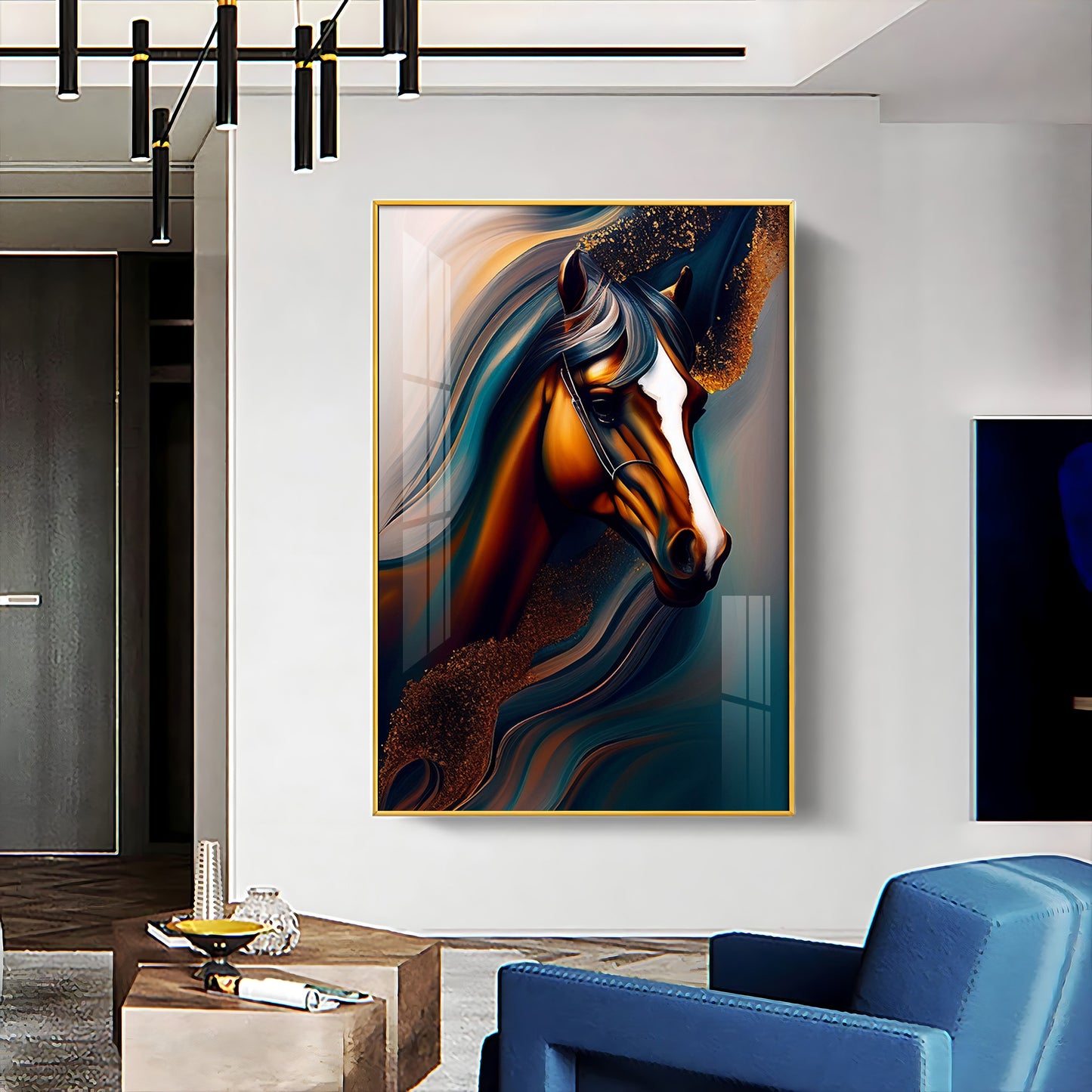Whispers of the Wild Horse Glass Finish Wall Art
