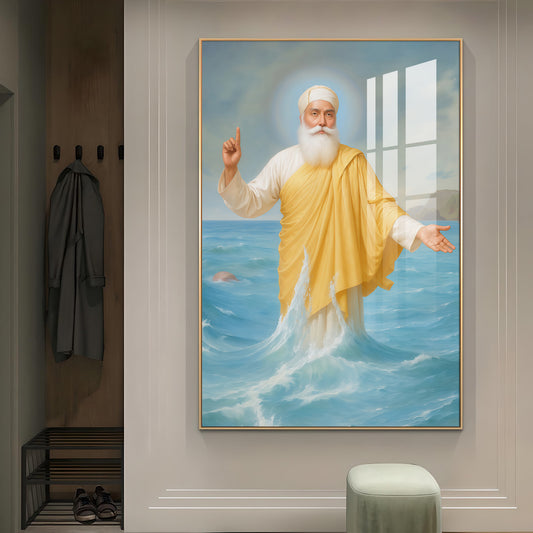 Hands of Harmony Glass Finish Vertical Wall Art