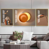Serenity Set Glass Finish Wall Art (Set Of 3)