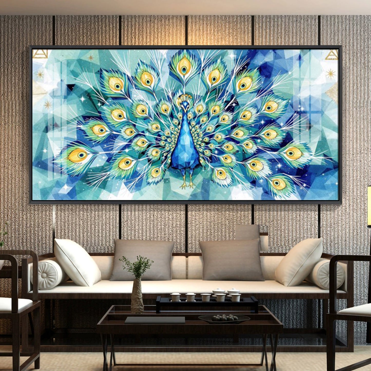 Train Rattling Glass Finish Horizontal Wall Art