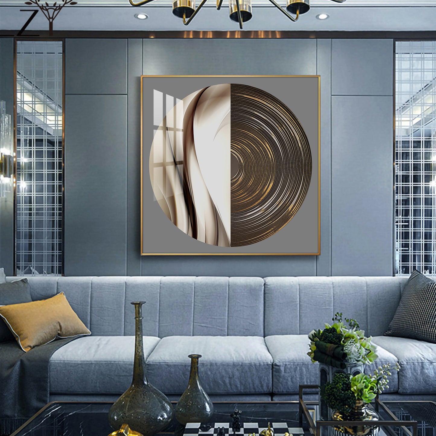 Orbit Dreamday Glass Finish Square Wall Art