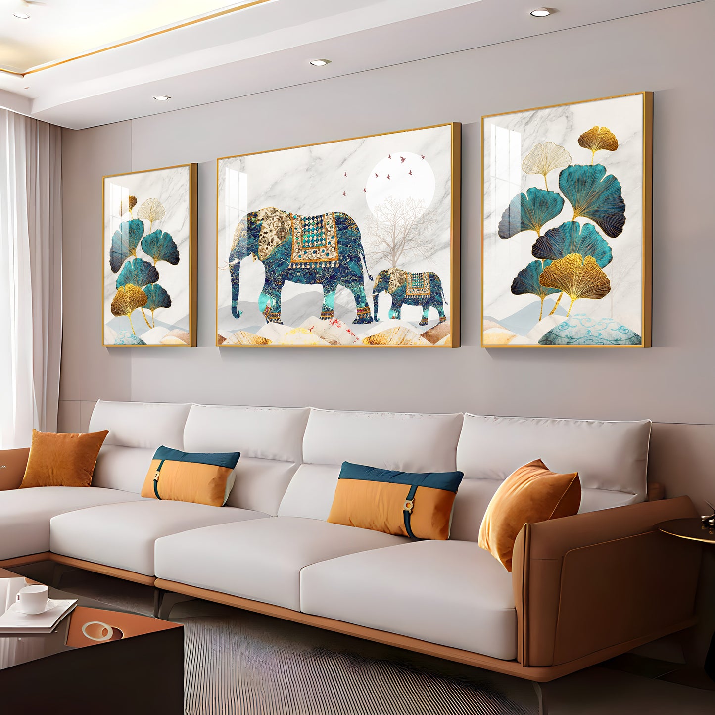 Gentle Giant Art Glass Finish Wall Art (Set Of 3)