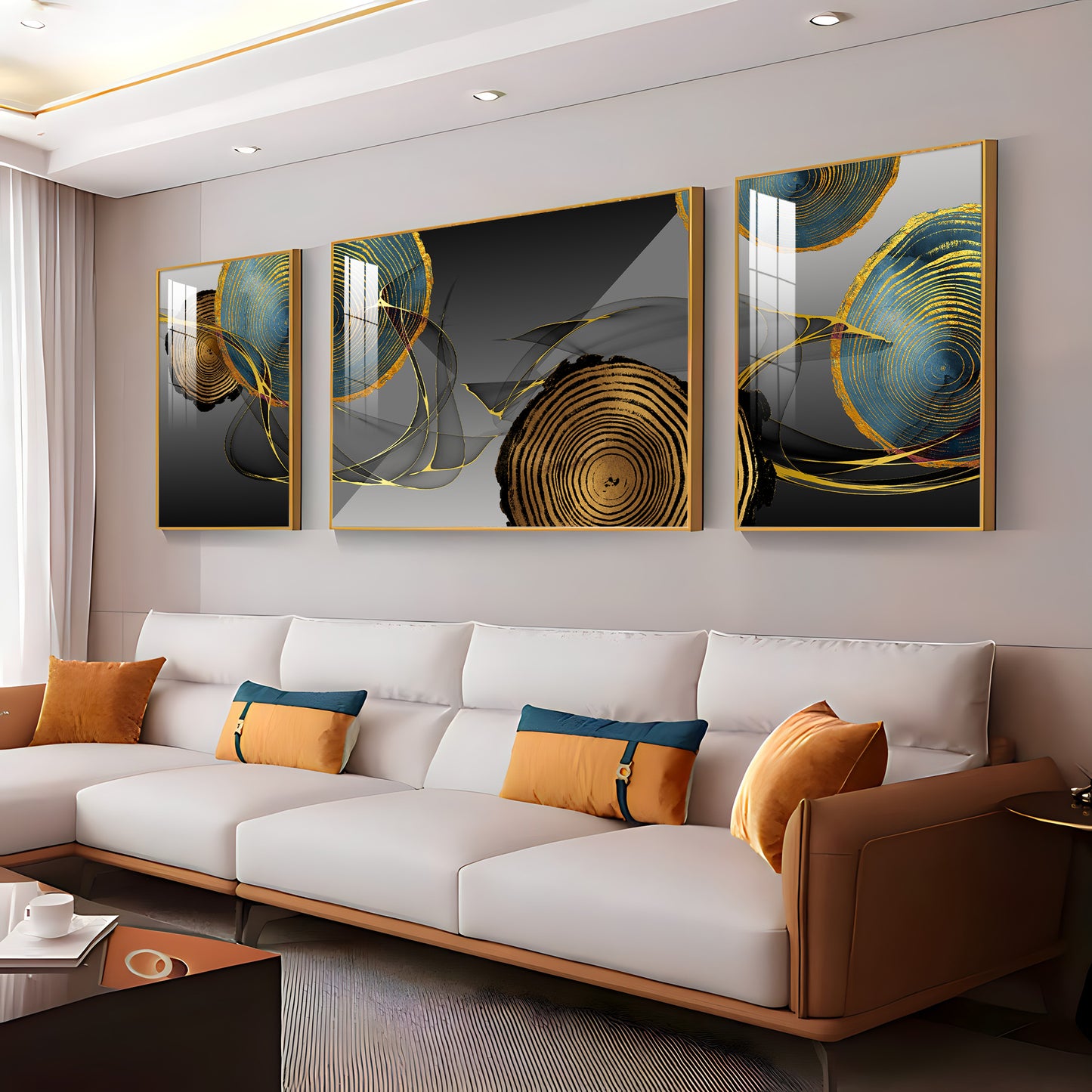 Wallscape Trio Glass Finish Wall Art (Set Of 3)