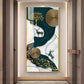 Deer and Tree Glass Finish Vertical Wall Art