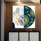 Nautical Whirl Glass Finish Square Wall Art