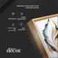 Luxe Leaf Art Glass Finish Vertical Wall Art